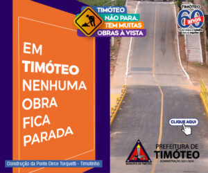 Propaganda de obras da prefeitura de Timóteo