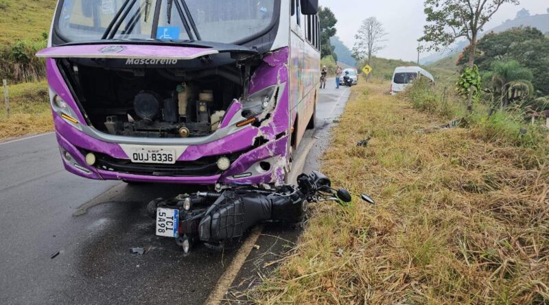Motociclista morre em acidente na MG-111, zona rural de Manhuaçu