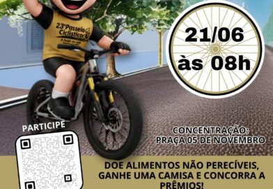 23ª edição do tradicional Passeio Ciclístico acontecerá no próximo mês 23ª edição do tradicional Passeio Ciclístico acontecerá no próximo mês